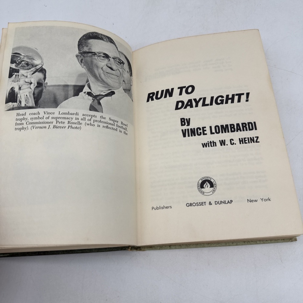 Run To Daylight Vince Lombardi Hardback 1967 - Picture 6 of 14